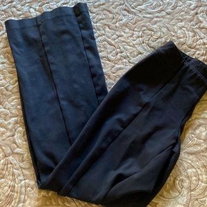 INC International Concepts black pull on flare leg pants sz 4